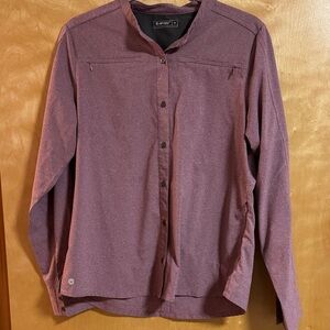 Hi-Tec Women's Purple Button-Down Shirt